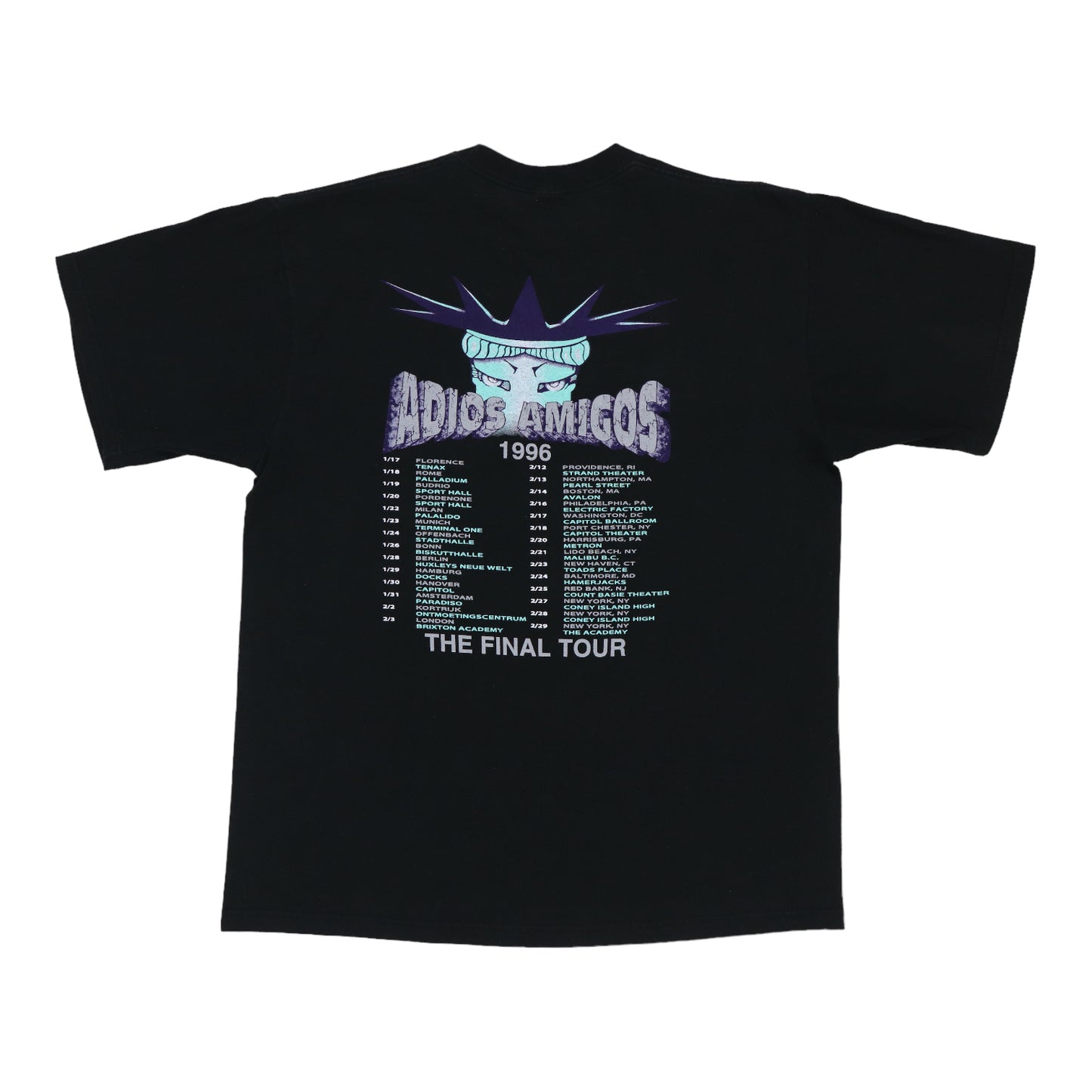 1996 Ramones Adios Amigos Tour Shirt