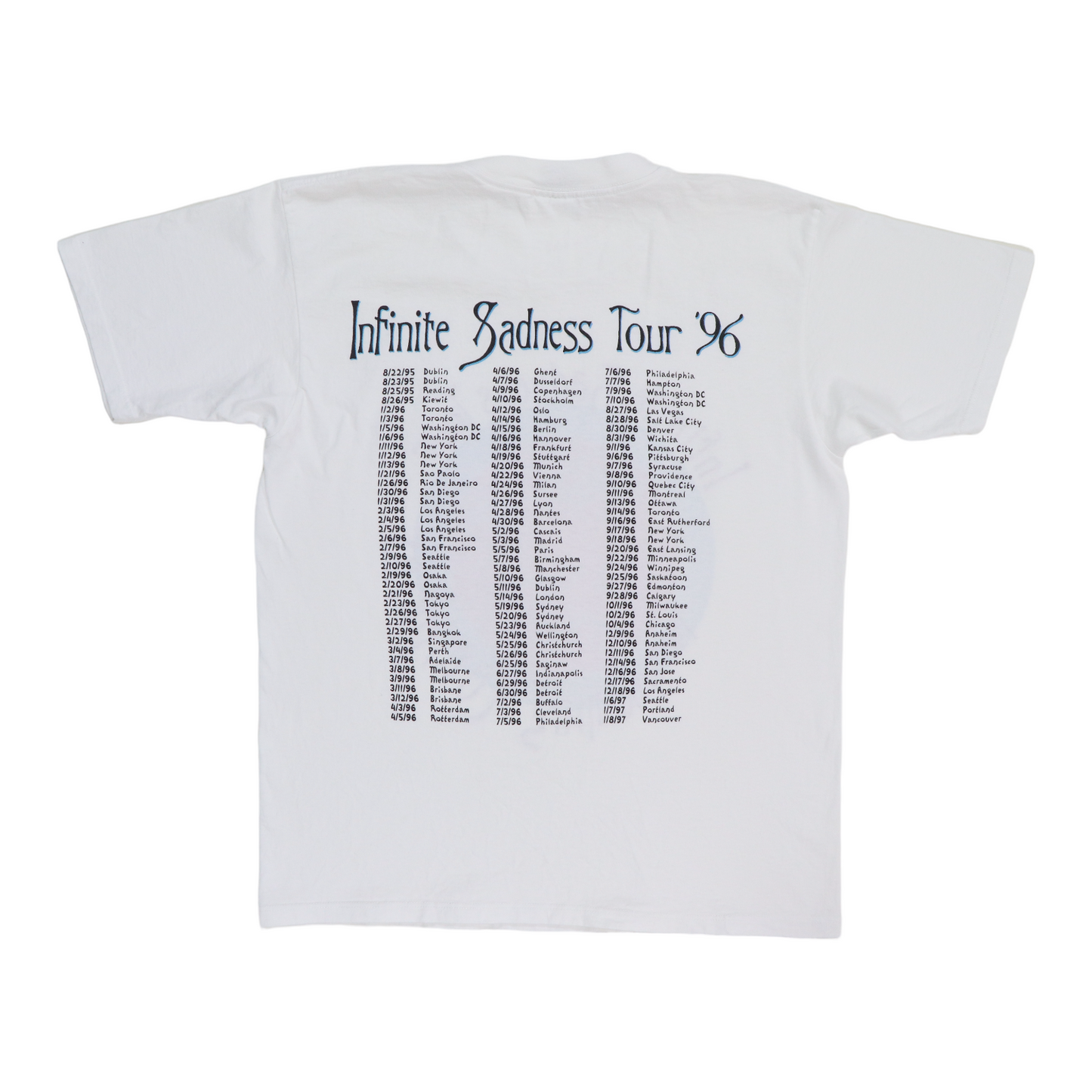 1996 Smashing Pumpkins Infinite Sadness Tour Shirt