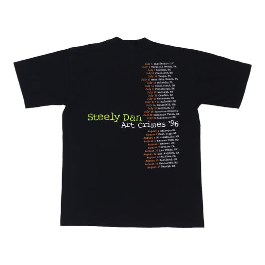 1996 Steely Dan Art Crimes Tour Shirt Back