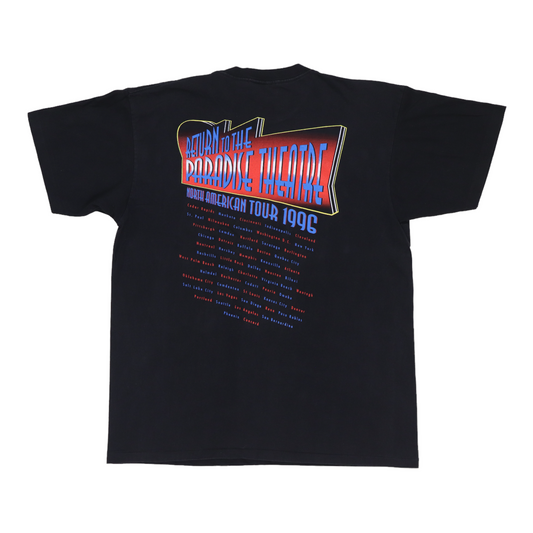 1996 Styx Return To Paradise Theatre Tour Shirt Back