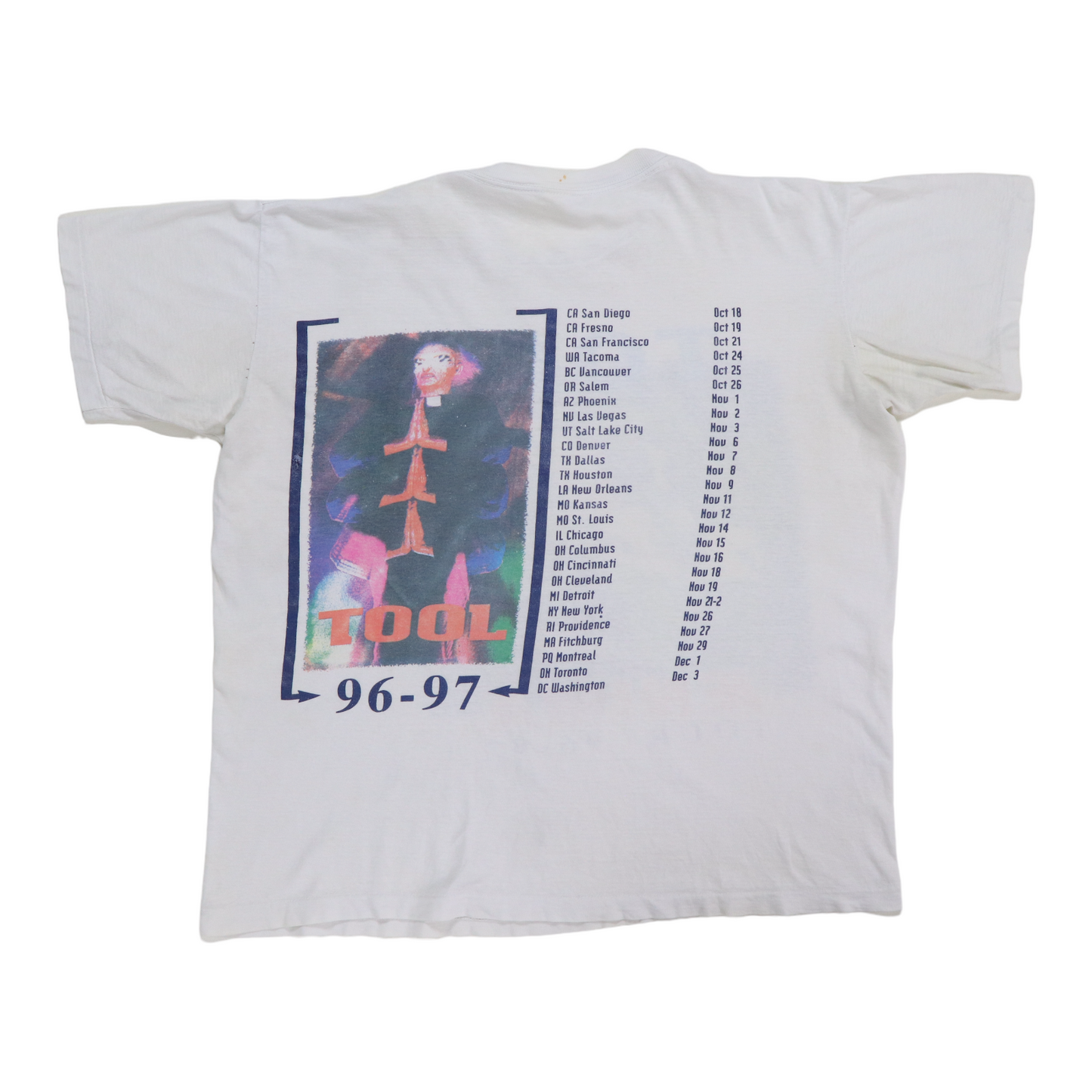 1996 Tool Aenima Tour Shirt