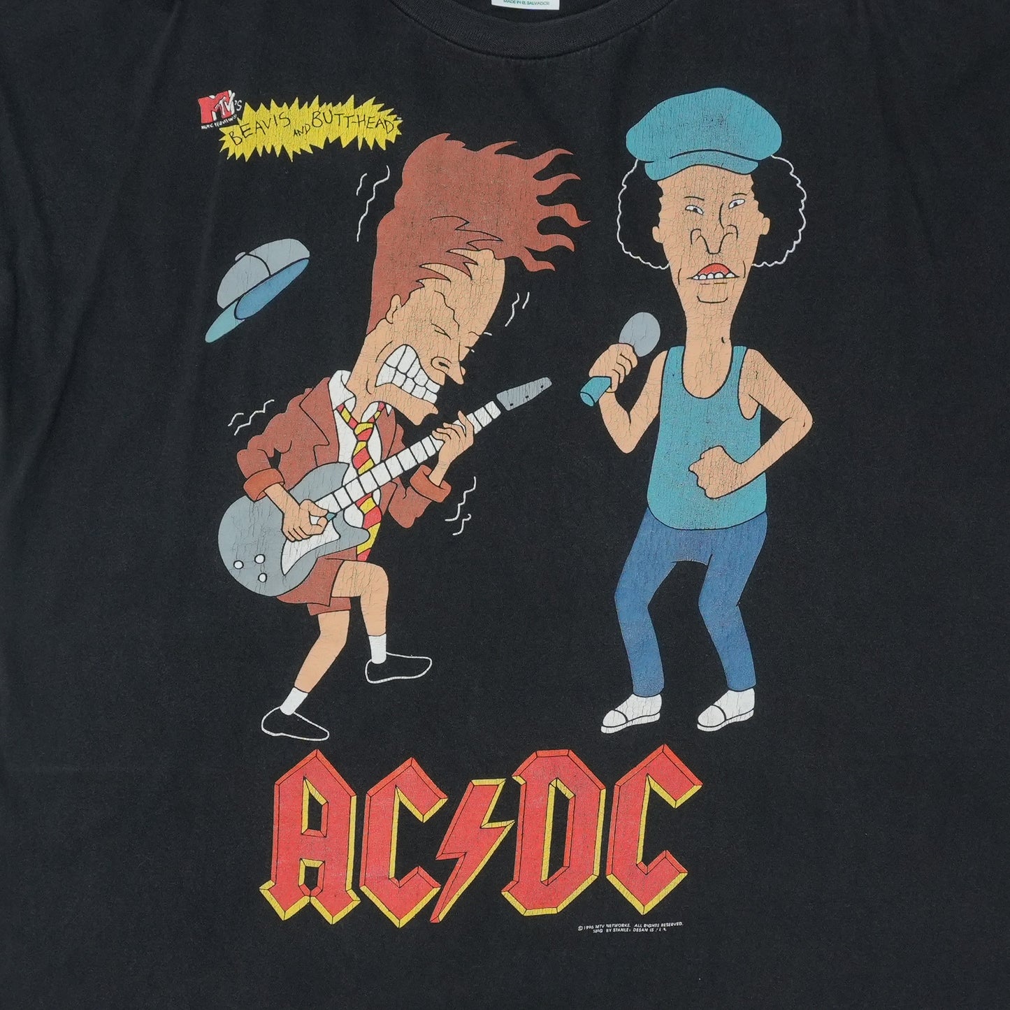 1996 ACDC Beavis And Butthead Shirt