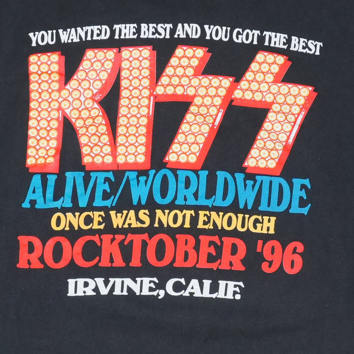 1996 KISS Alive Worldwide Rocktober Irvine Shirt