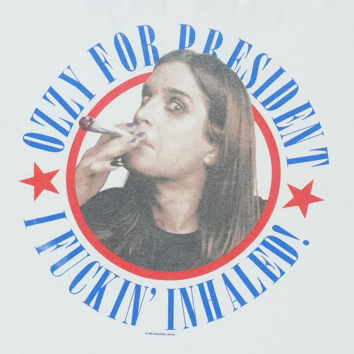 1996 Ozzy Osbourne Ozzy For President Shirt