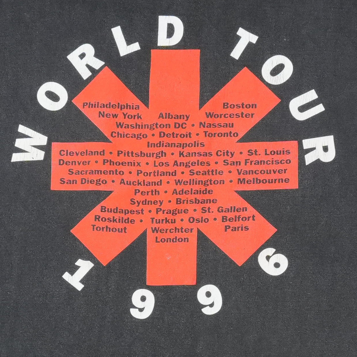 1996 Red Hot Chili Peppers World Tour Shirt