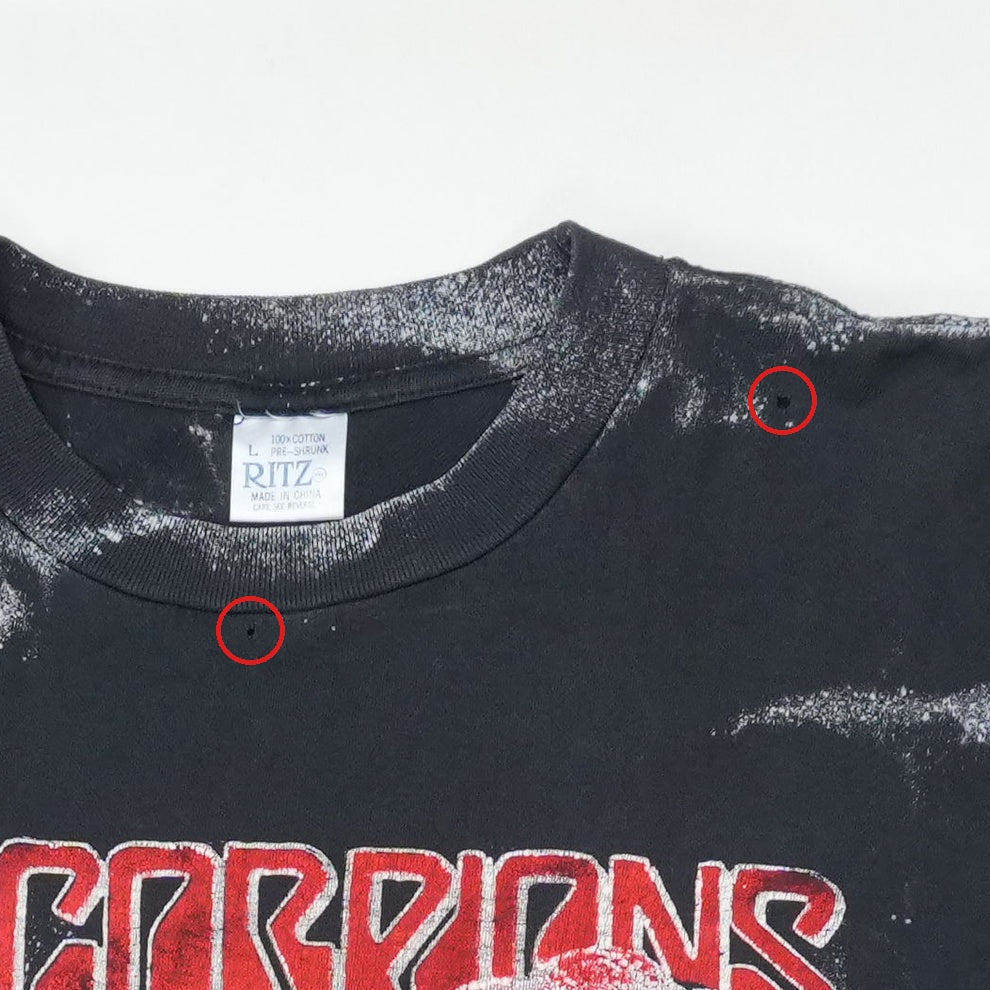 1996 Scorpions And Alice Cooper All Over Print Tour Shirt