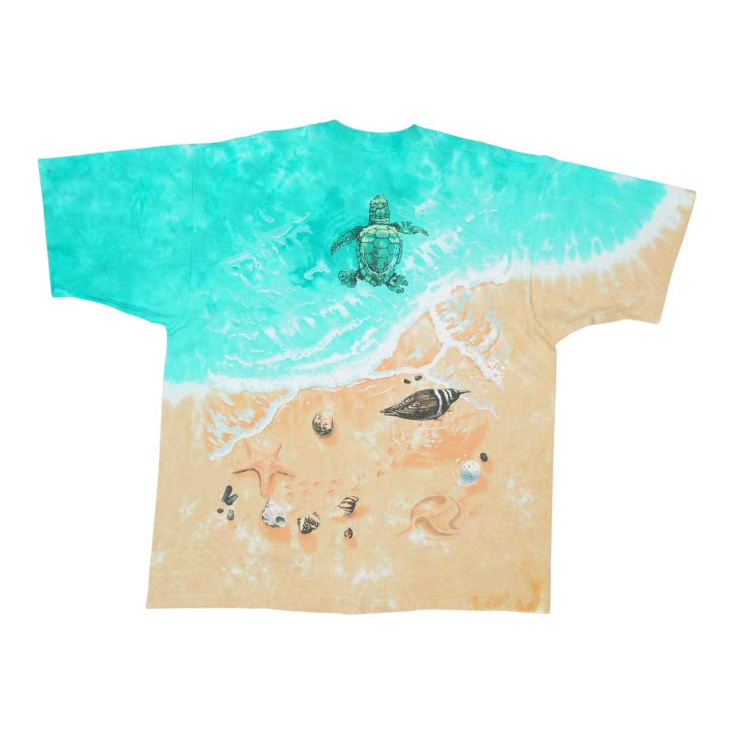 1996 Sea Turtles Liquid Blue Tie Dye Shirt
