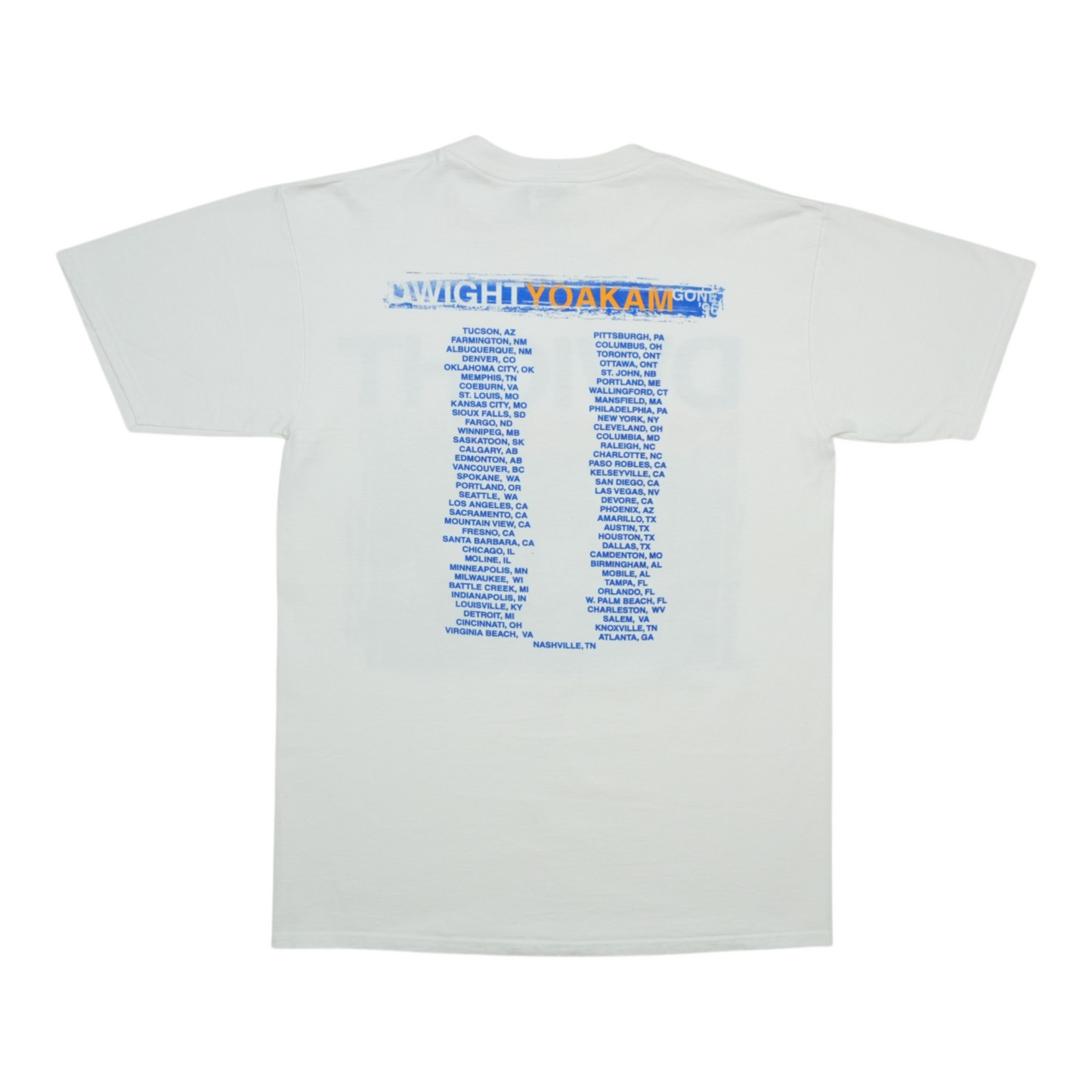 1996 Dwight Yoakam Gone Shirt Back