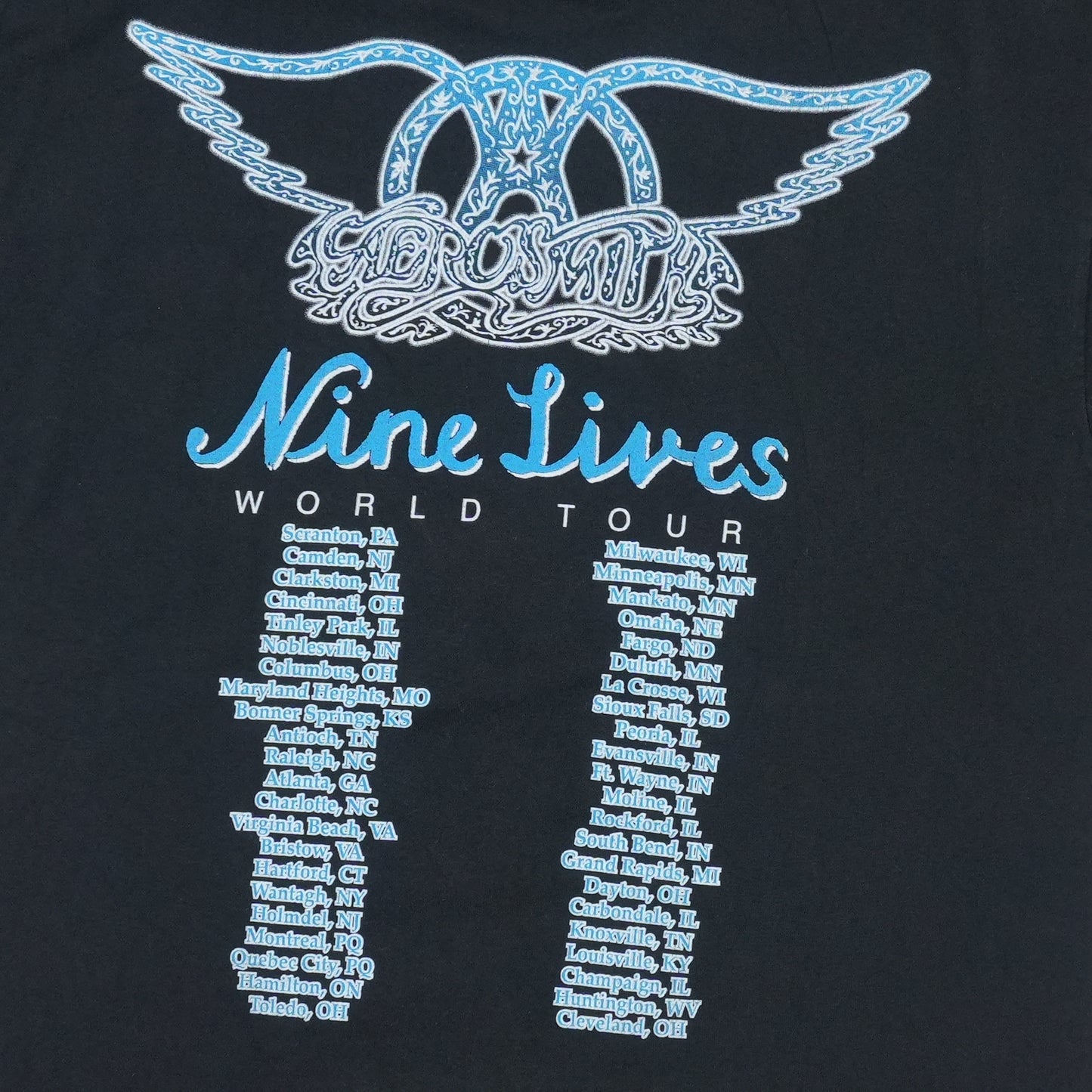1997 Aerosmith Nine Lives Tour Shirt
