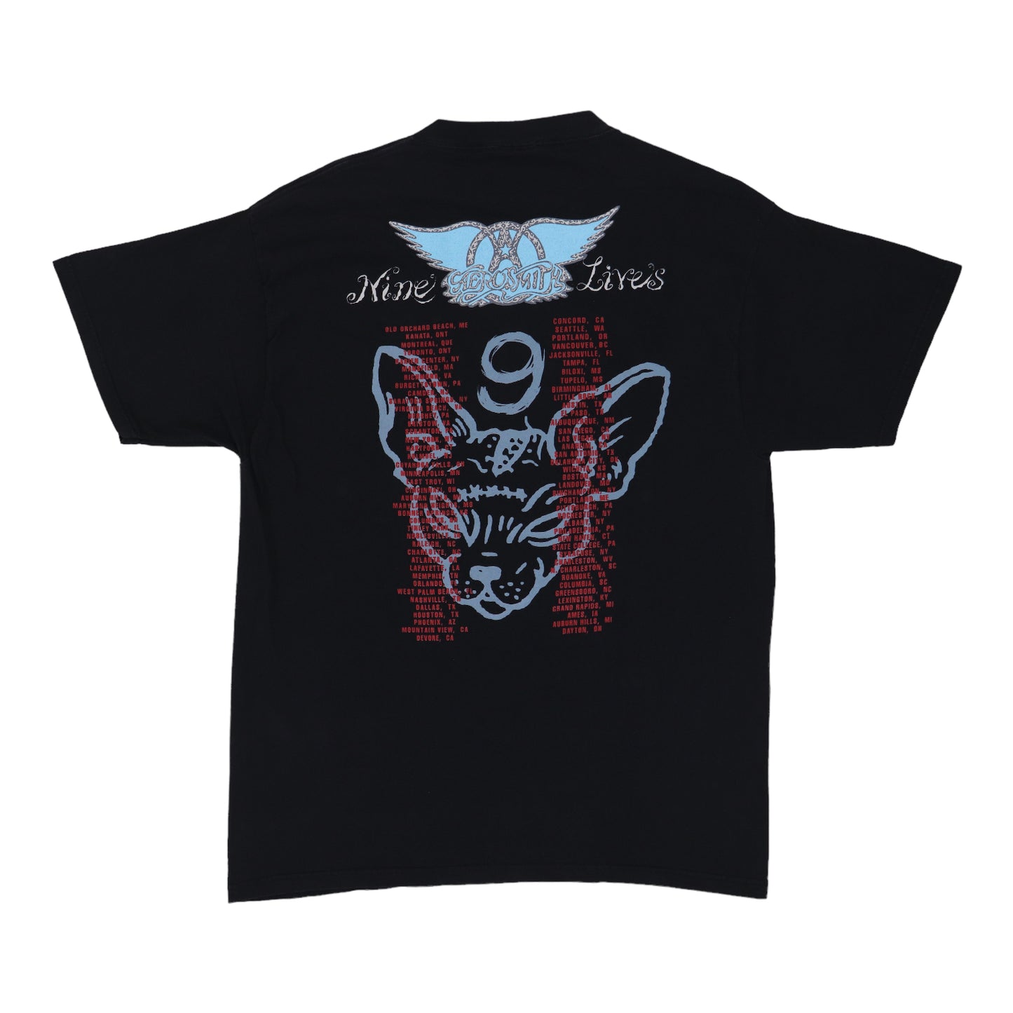 1997 Aerosmith Nine Lives Tour Shirt