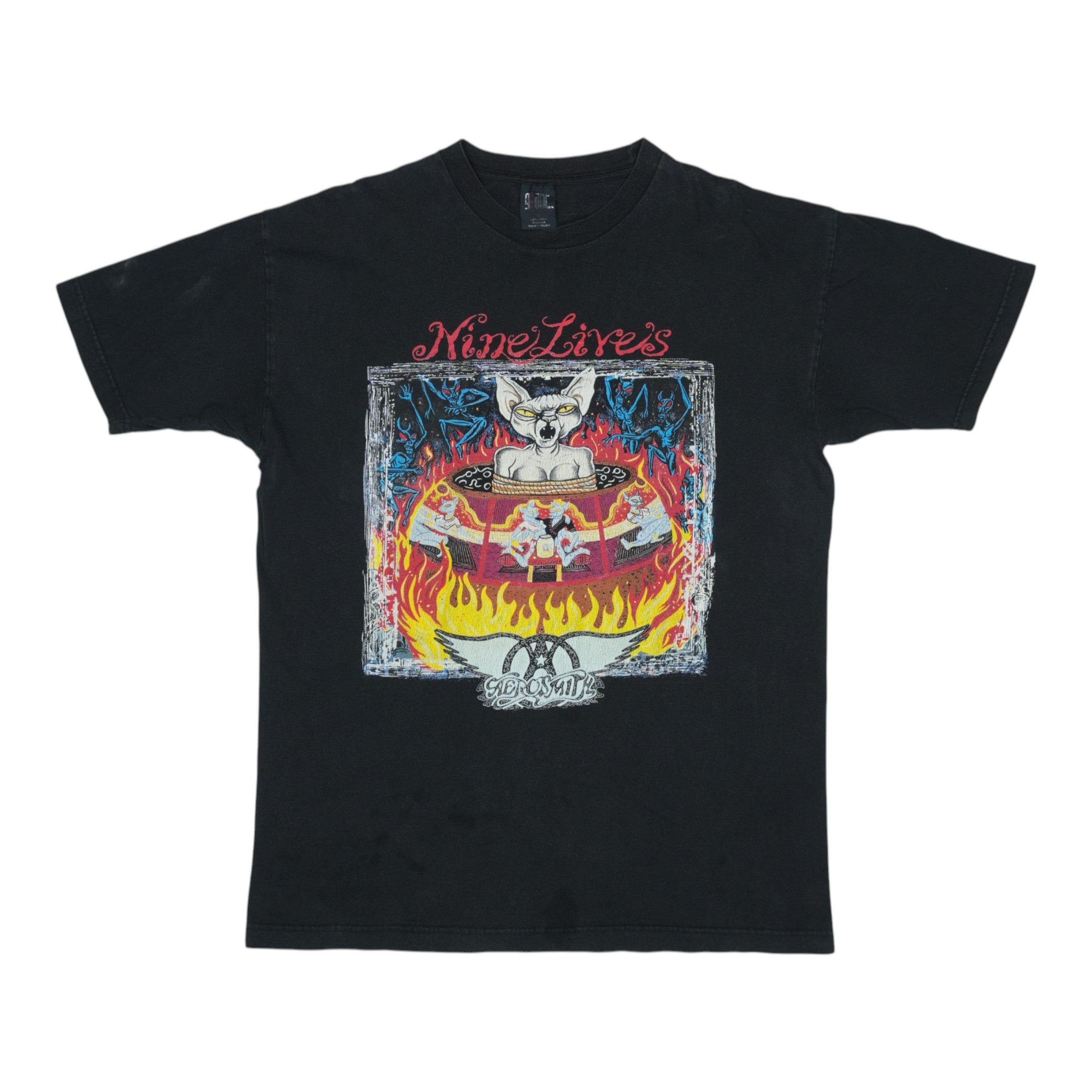 1997 Aerosmith Nine Lives Tour Shirt | Authentic Vintage Tee