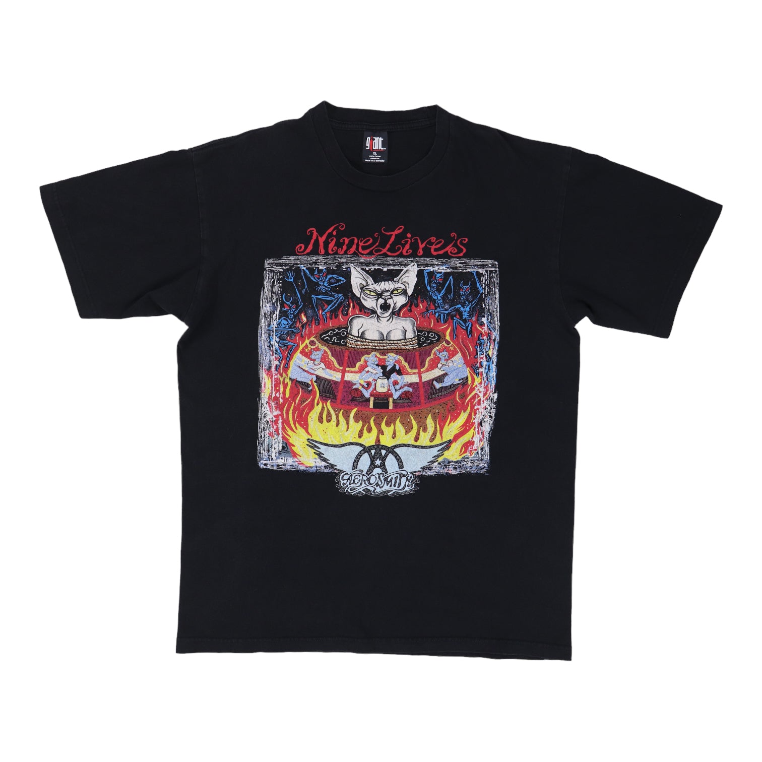 1997 Aerosmith Nine Lives Tour Shirt | Authentic Vintage Tee