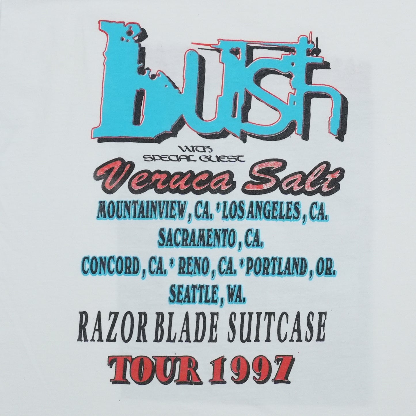 1997 Bush Razor Blade Suitcase Tour Shirt