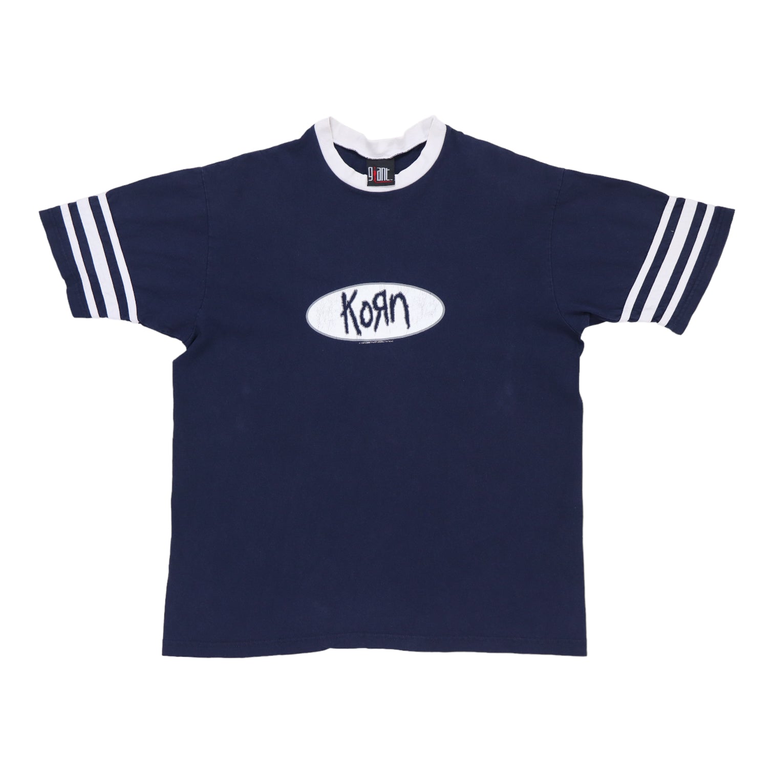 1997 Korn Stripe Sleeves Shirt | Authentic Vintage Tee – WyCo Vintage