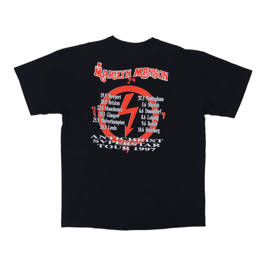 1997 Marilyn Manson Antichrist Superstar Tour Shirt Back