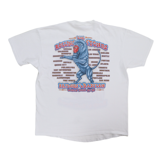 1997 Rolling Stones Bridges To Babylon Tour Shirt Back