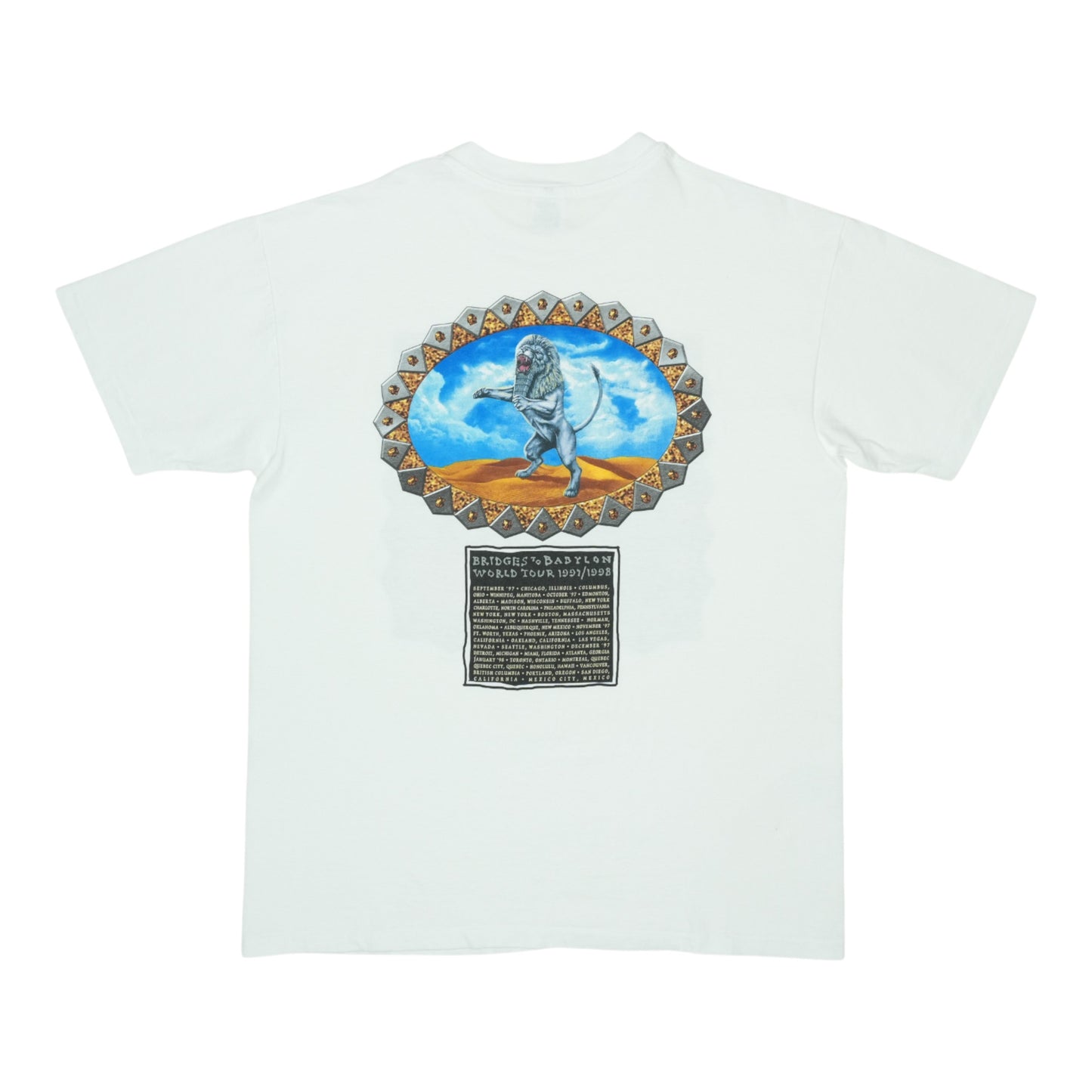 1997 Rolling Stones Bridges To Babylon Tour Shirt