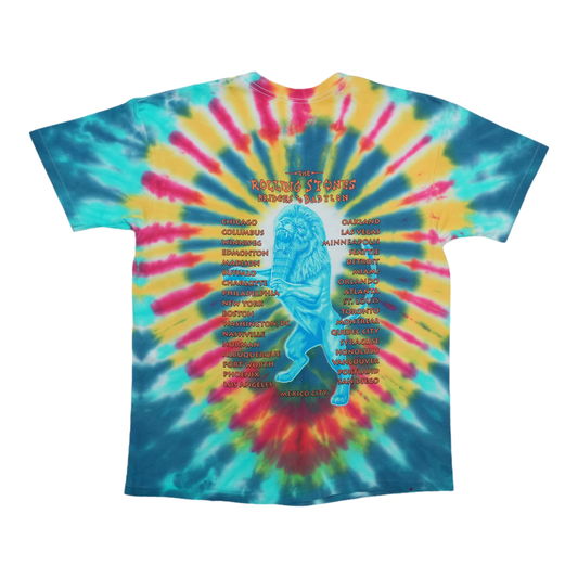 1997 Rolling Stones Bridges To Babylon Tour Tie Dye Shirt Back