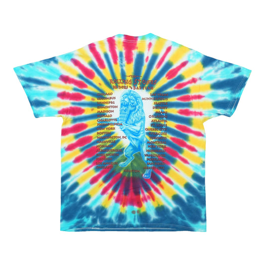 1997 Rolling Stones Bridges To Babylon Tour Tie Dye Shirt