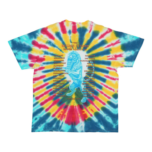 1997 Rolling Stones Bridges To Babylon Tour Tie Dye Shirt Back