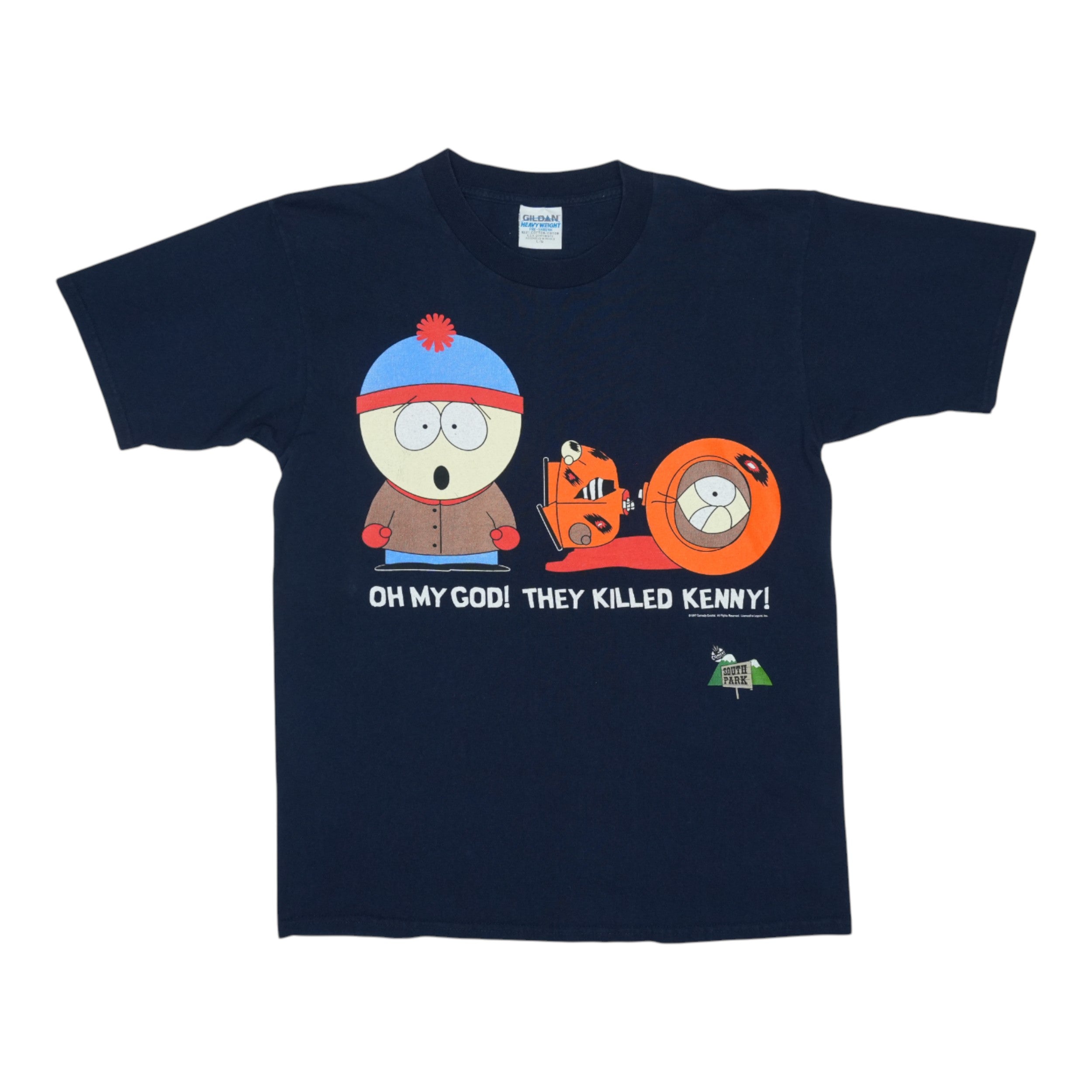 South Park Kenny ヴィンテージ 1997 South Park OMG They Killed Kenny Shirt | Authentic Vintage Tee