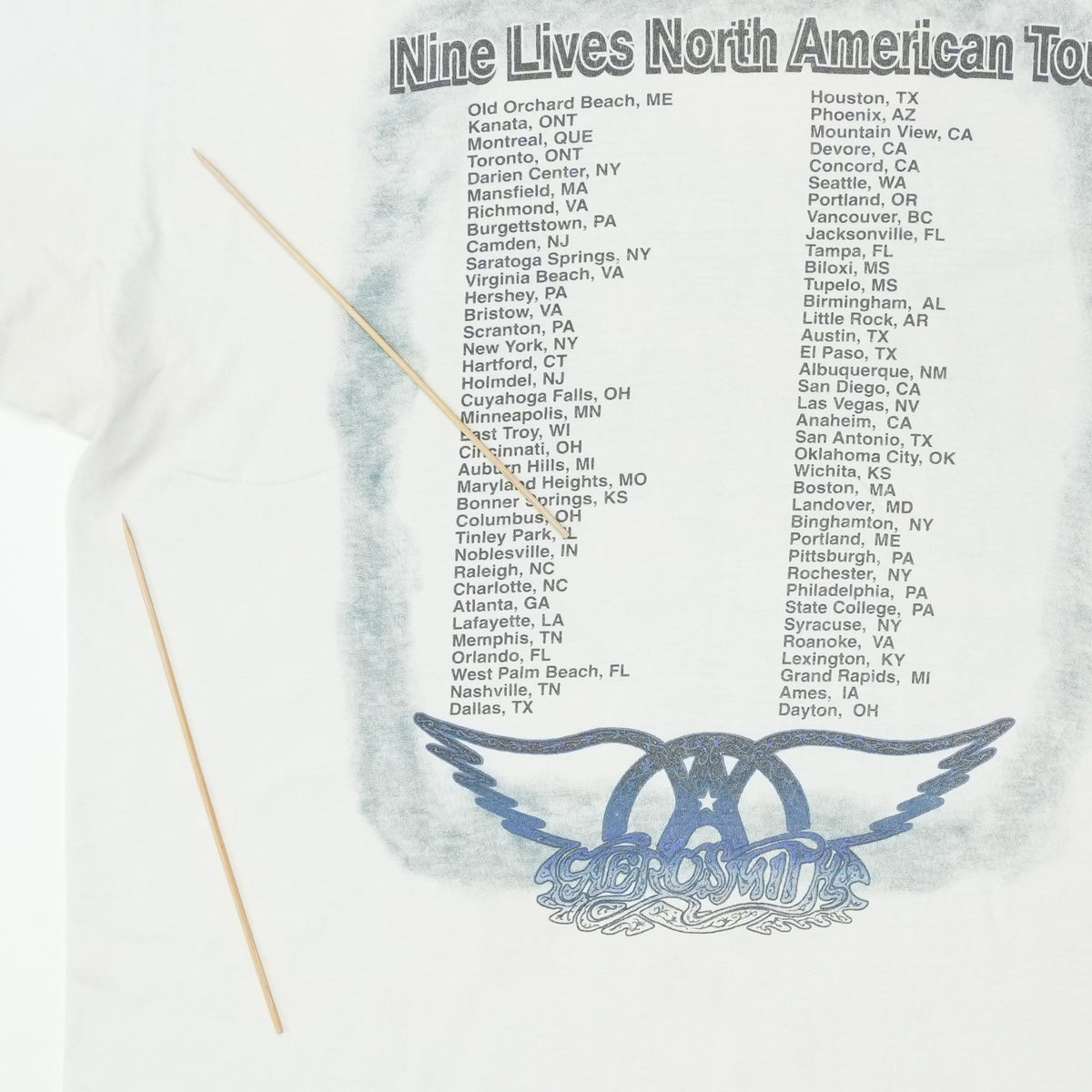 1997 Aerosmith Nine Lives Tour Shirt