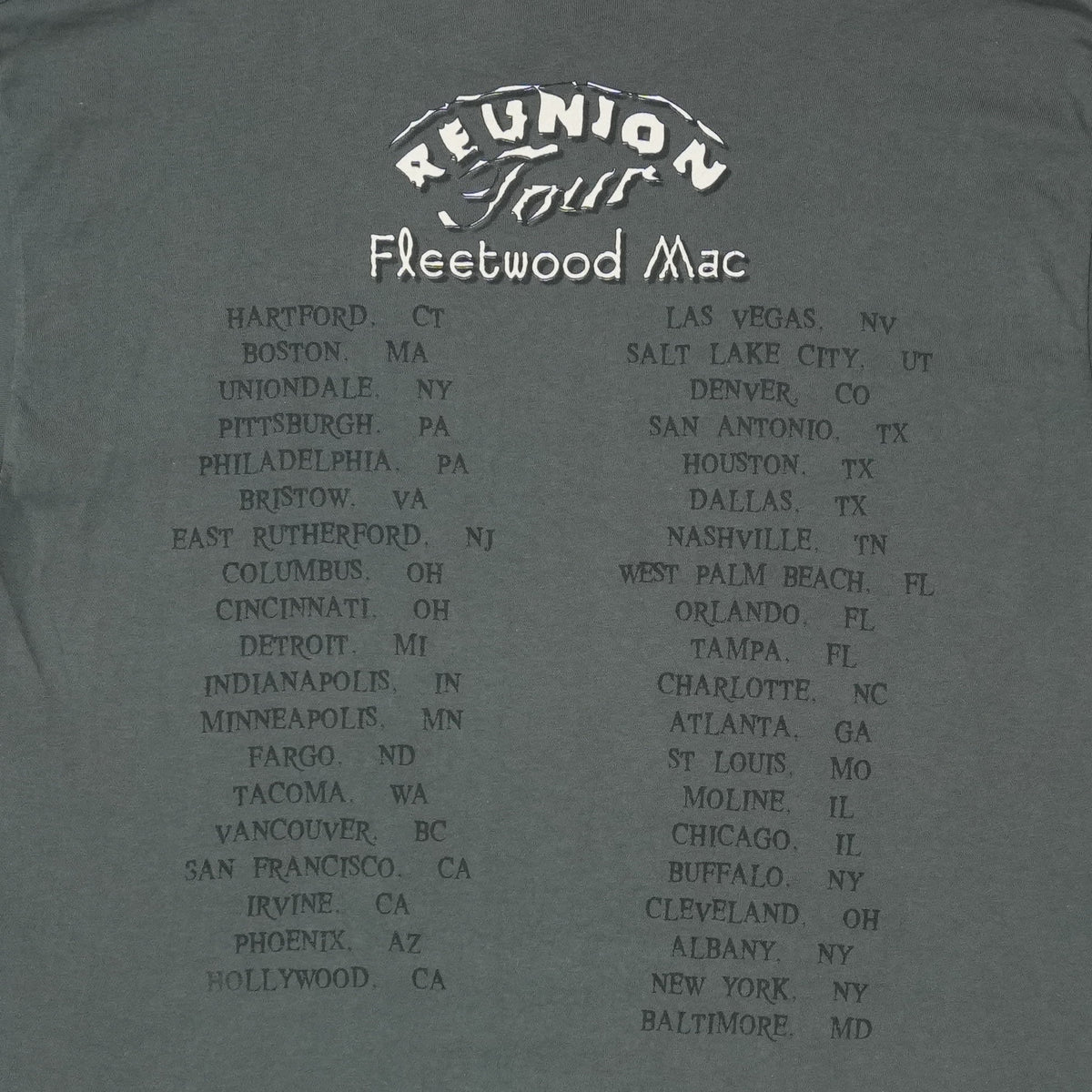 1997 Fleetwood Mac Reunion Tour Shirt