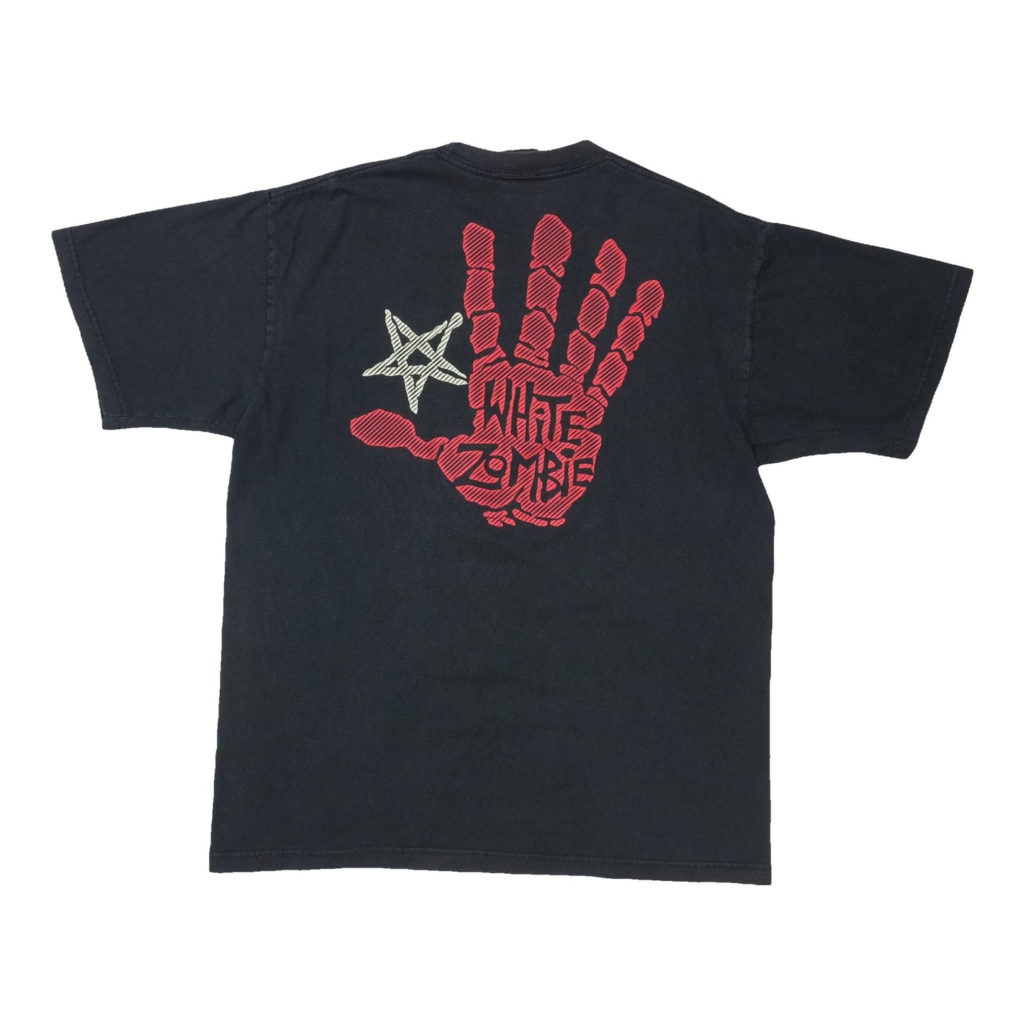 1997 White Zombie Handprint Shirt
