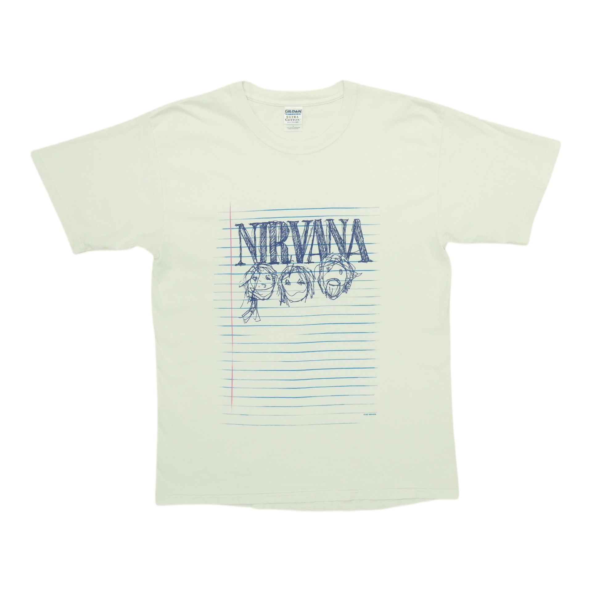 1997 Nirvana Notebook Shirt | Authentic Vintage Tee – WyCo Vintage