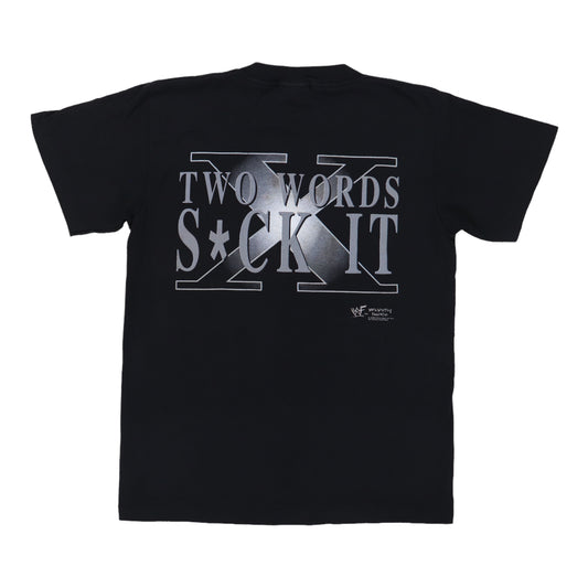1998 D-Generation X Two Words Suck It Shirt Back