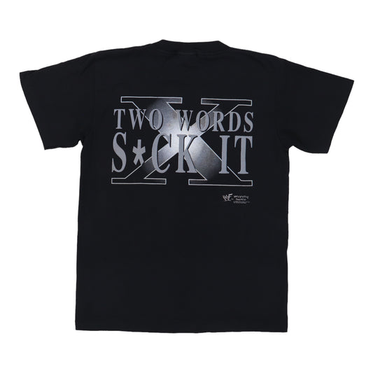 1998 D-Generation X Two Words Suck It Shirt