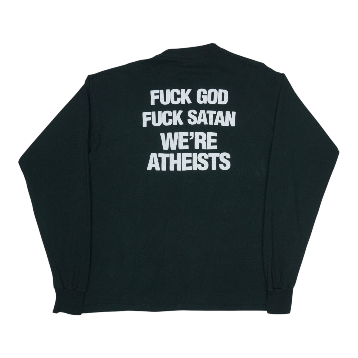 1998 DOA Fuck God Satan We're Atheists Long Sleeve Shirt