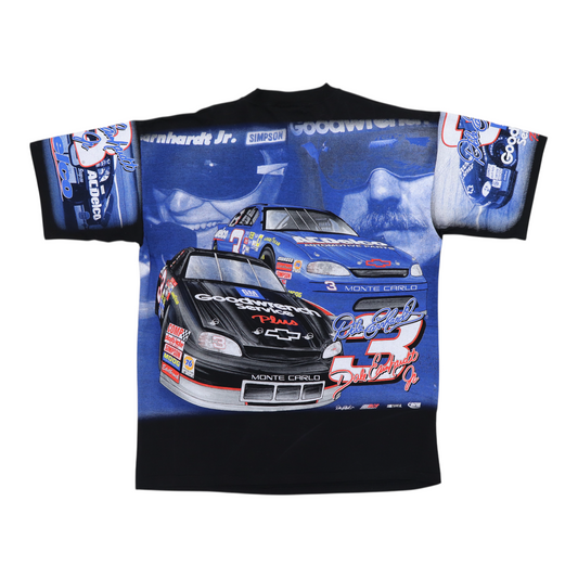 1998 Dale Earnhardt Two Faces Nascar All Over Print Shirt Back