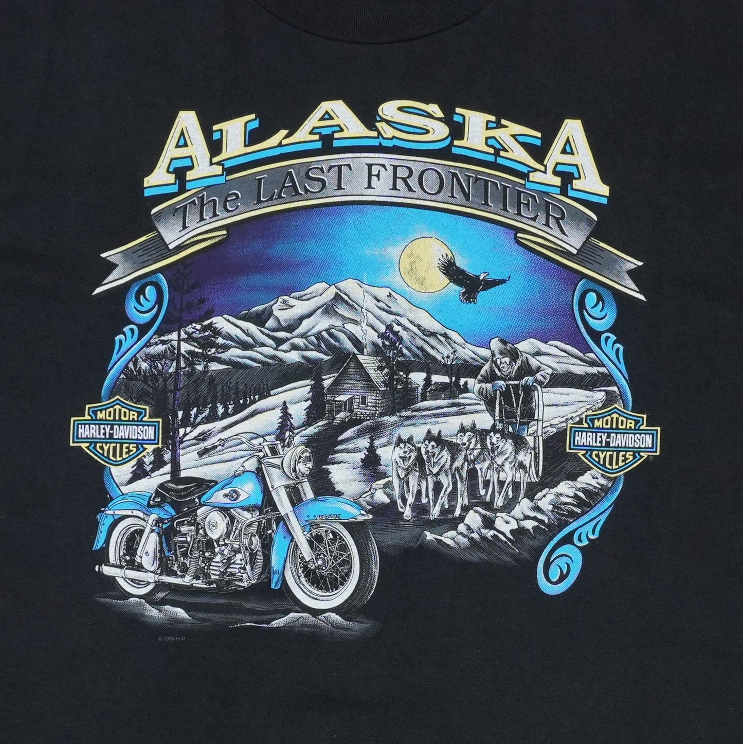 1998 Harley Davidson Alaska The Last Frontier Shirt