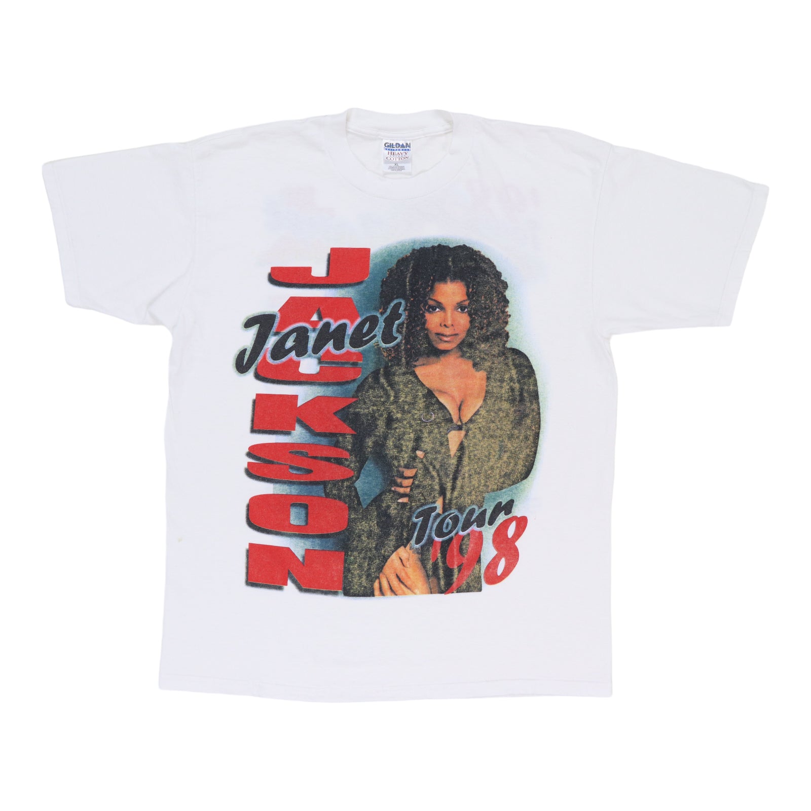 1998 janet jackson tour Tshirt usa製 Vintage 1998 Janet Jackson Usher 1998 Rap T Shirt The Velvet Rope