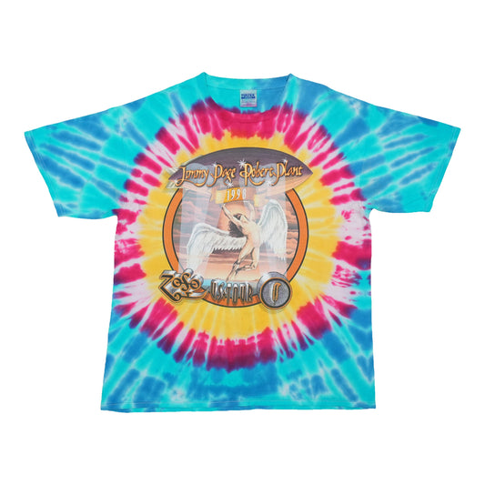 1998 Jimmy Page Robert Plant Zoso Tour Tie Dye Shirt