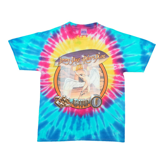 1998 Jimmy Page Robert Plant Zoso Tour Tie Dye Shirt