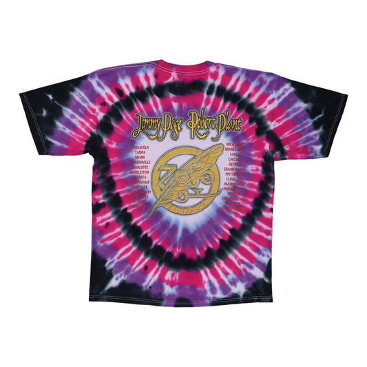1998 Jimmy Page Robert Plant Zoso Tour Tie Dye Shirt Back