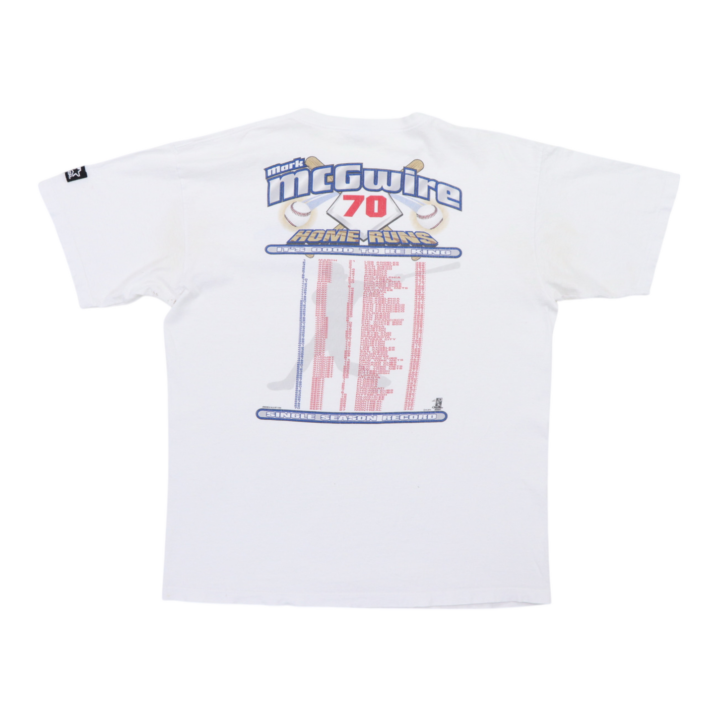 1998 Mark McGwire 70 Home Runs Shirt