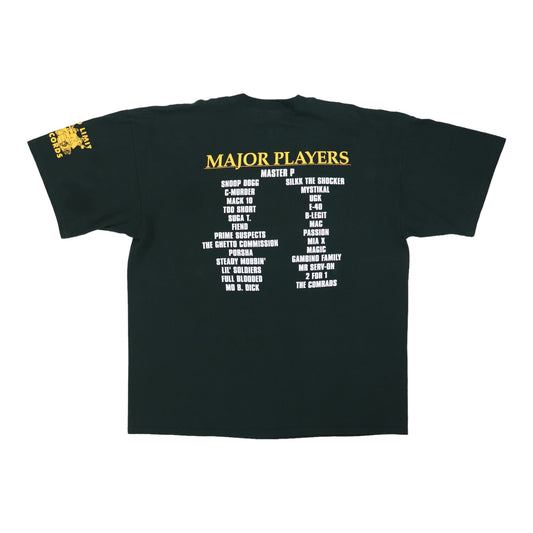 1998 Mean Green Major Players No Limit Records Shirt Back