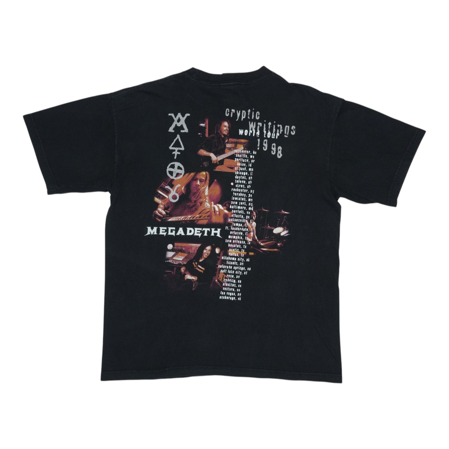 1998 Megadeth Cryptic Writings Tour Shirt