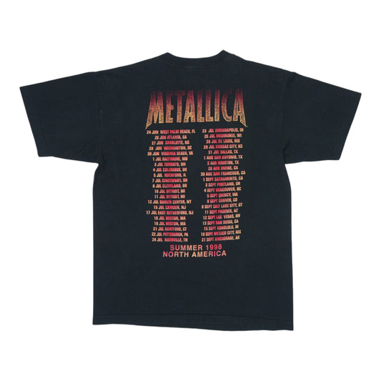 1998 Metallica Summer Tour Shirt Back