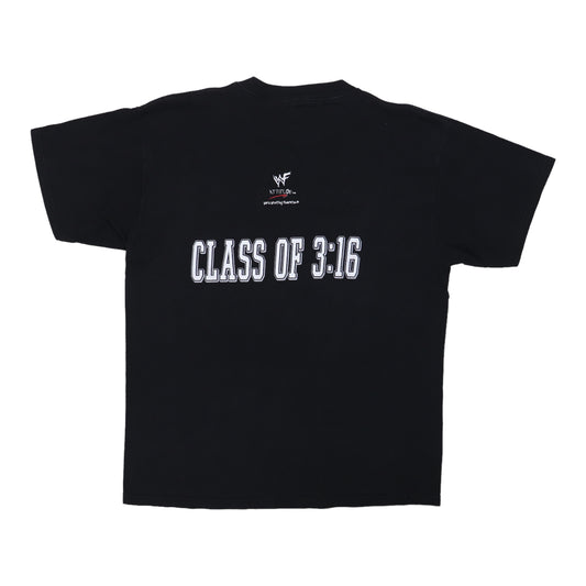 1998 Stone Cold Steve Austin University WWF Shirt Back