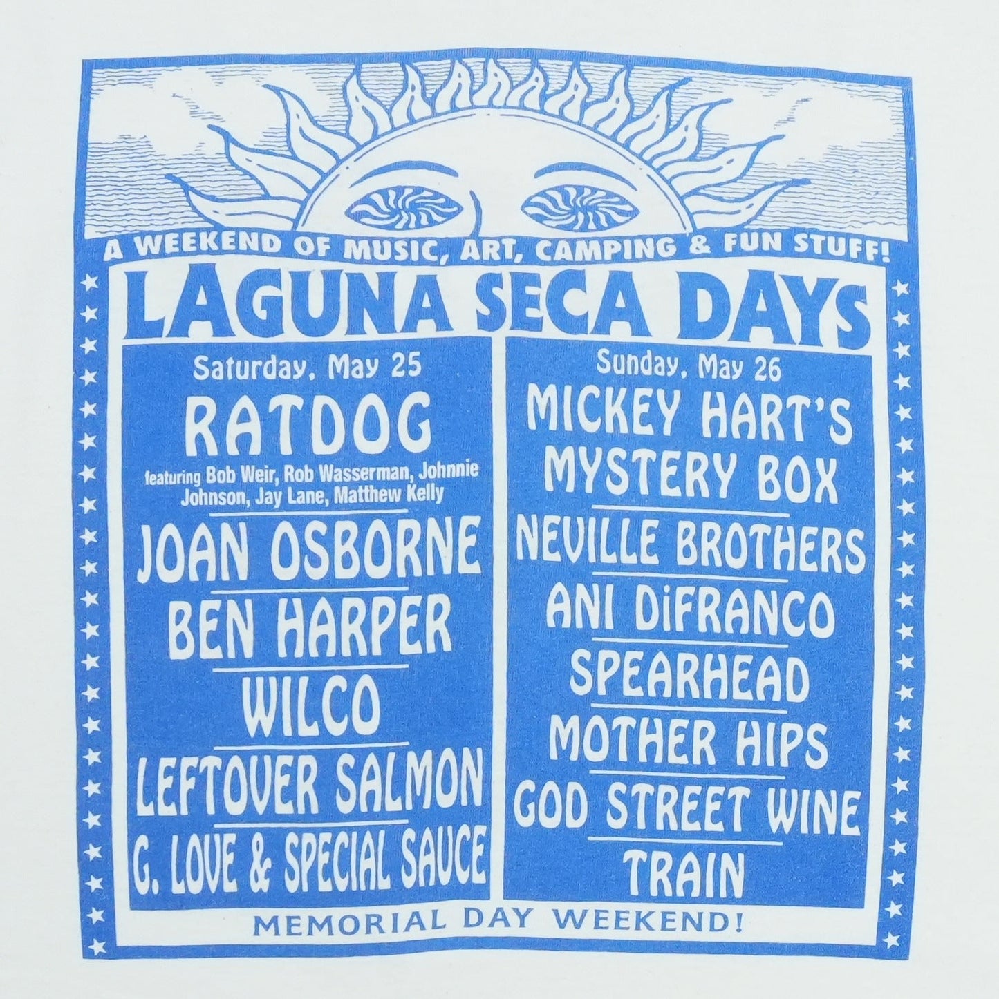 1998 Laguna Seca Days Music Festival RatDog Wilco Elvis Shirt Detail 3