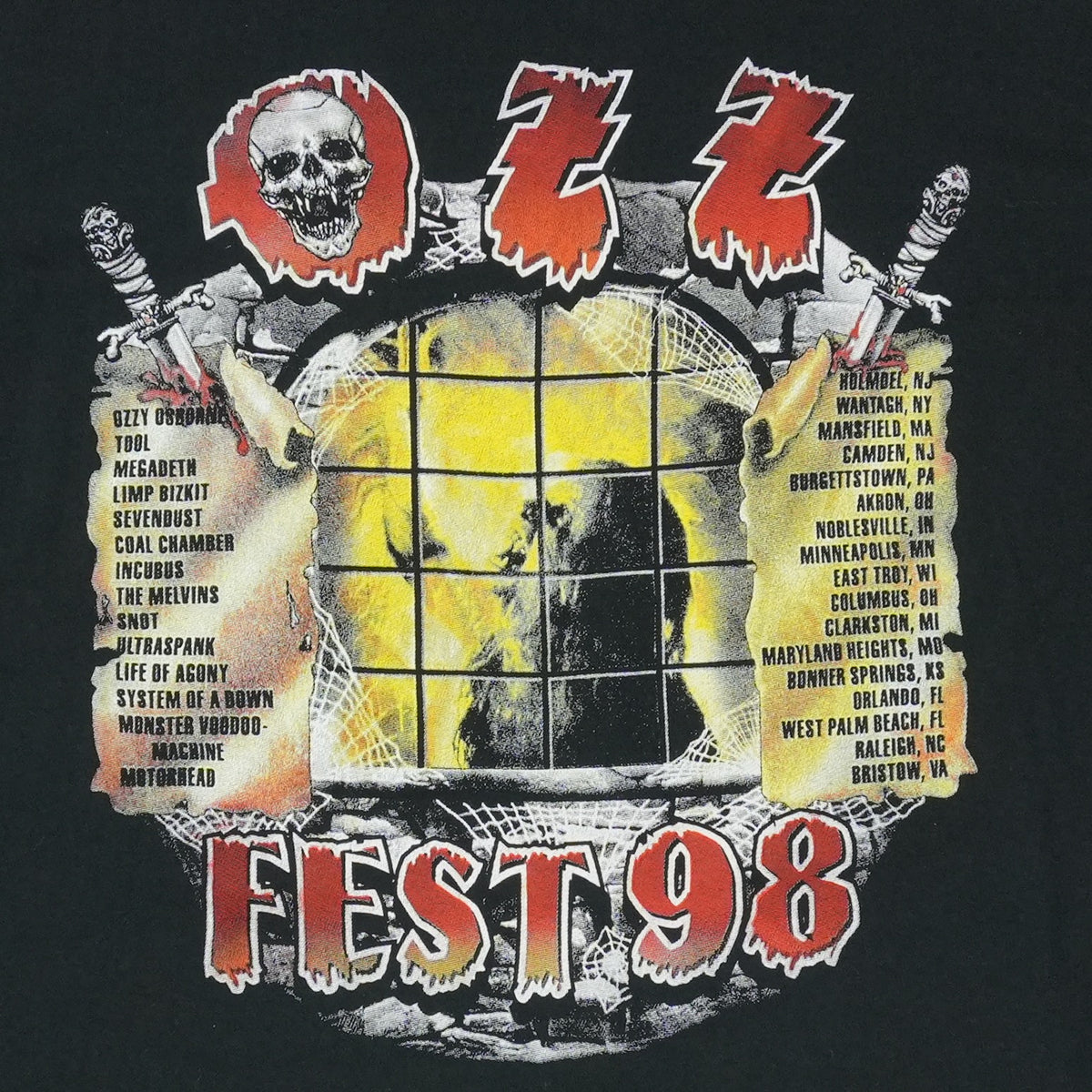 1998 Ozzfest Shirt