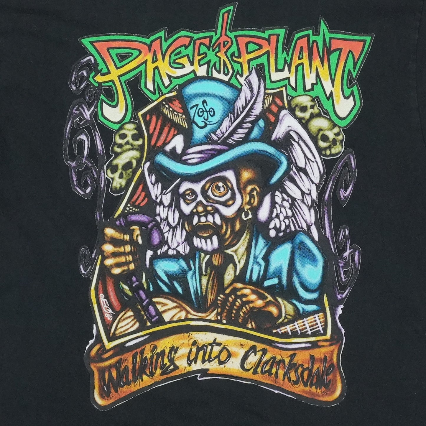 1998 Page And Plant Walking Into Clarksdale World Tour Shirt