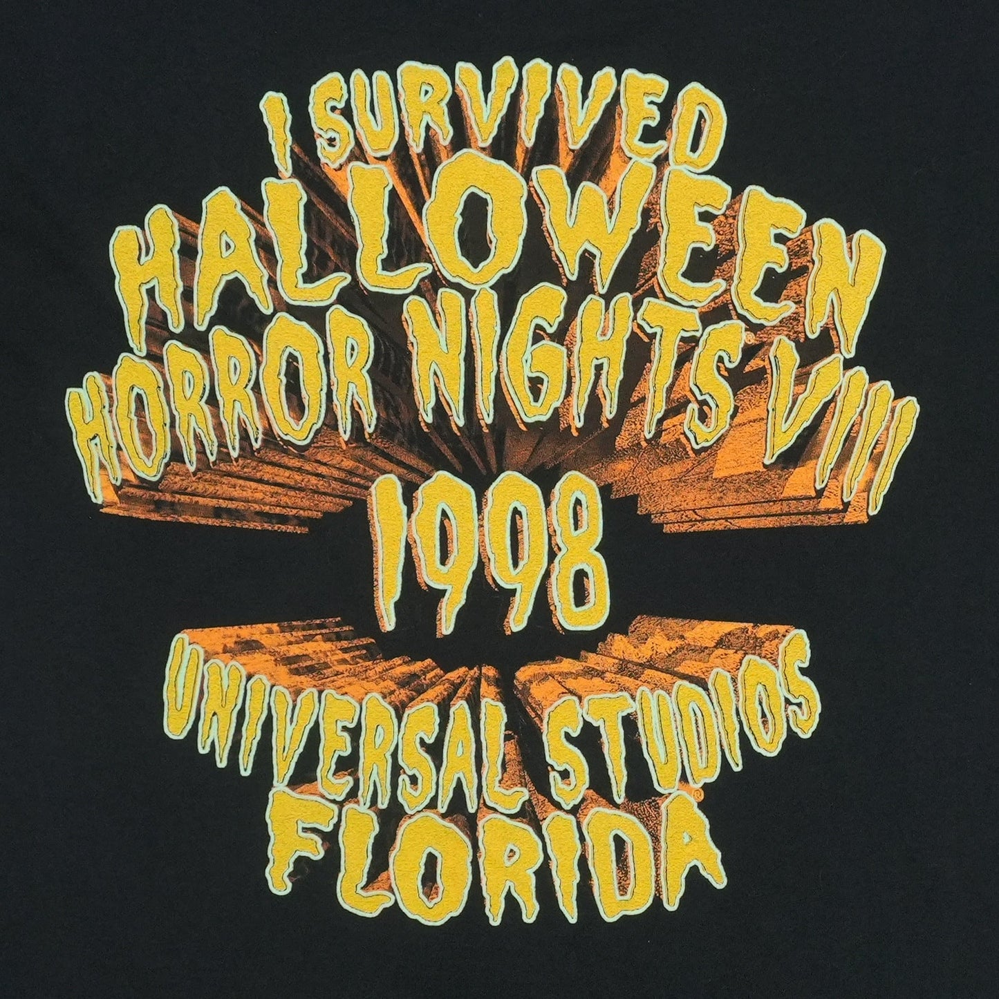 1998 Universal Studios Halloween Horror Nights VIII Florida Shirt Detail 4
