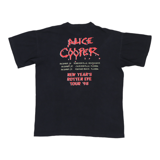 1998 Alice Cooper New Years Rotten Eve Tour Shirt Back