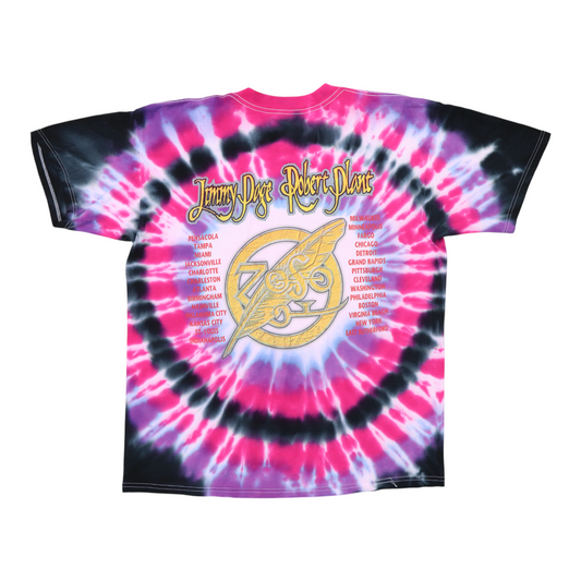1998 Jimmy Page Robert Plant Tie Dye Tour Shirt Back