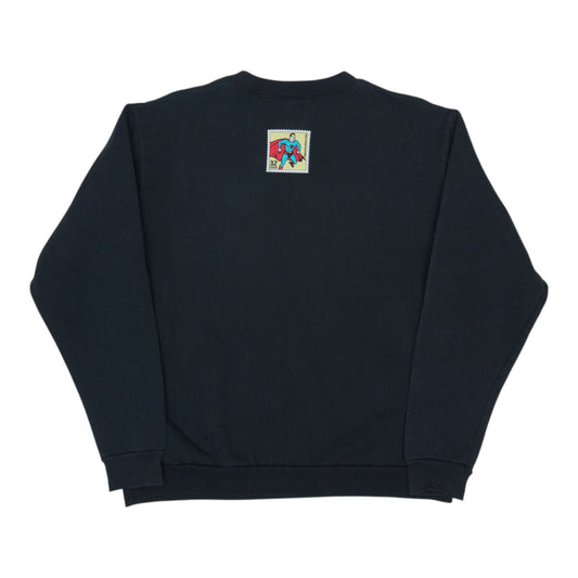 1998 Superman DC Comics Stamp Sweatshirt Back